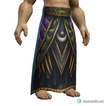 Wildheart Kilt worn by a human male, rendered from the Forever client
