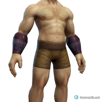 General's Chain Wristguards worn by a human male, rendered from the Forever client