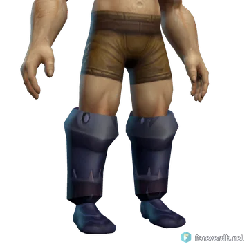 General's Plate Boots worn by a human male, rendered from the Forever client