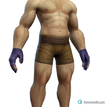 Devout Gloves worn by a human male, rendered from the Forever client