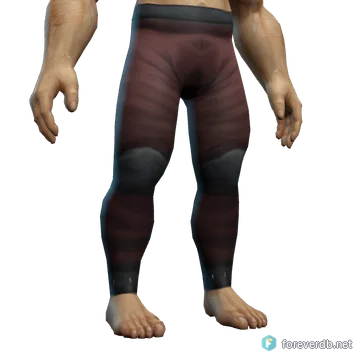 Smooth Leather Pants worn by a human male, rendered from the Forever client