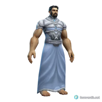 Mooncloth Robe worn by a human male, rendered from the Forever client