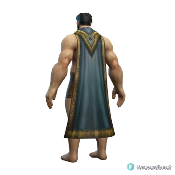 Shifting Cloak worn by a human male, rendered from the Forever client