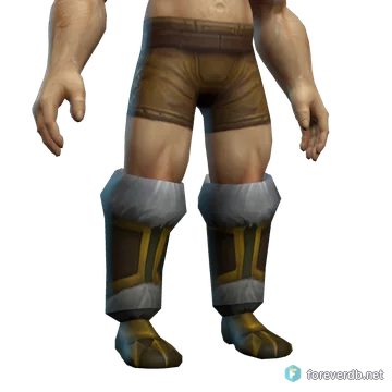 Beaststalker's Boots worn by a human male, rendered from the Forever client