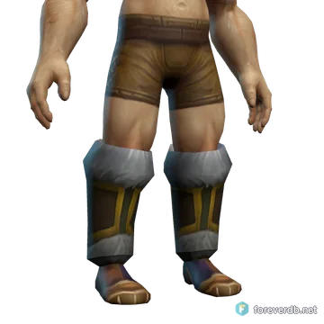 Boots of Elements worn by a human male, rendered from the Forever client