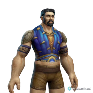 Vest of Elements worn by a human male, rendered from the Forever client
