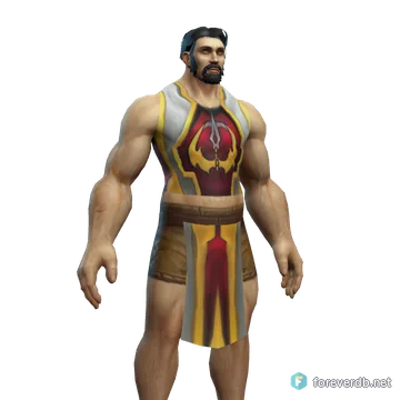 Stormpike Battle Tabard worn by a human male, rendered from the Forever client