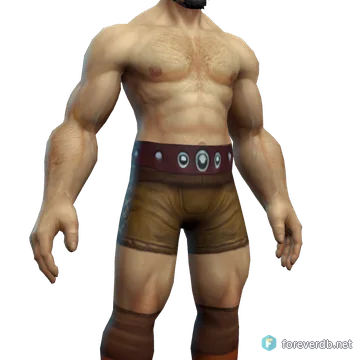 Corehound Belt worn by a human male, rendered from the Forever client