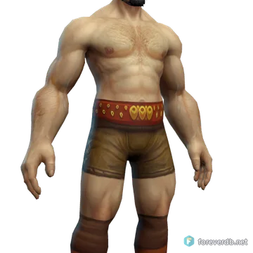 Molten Belt worn by a human male, rendered from the Forever client