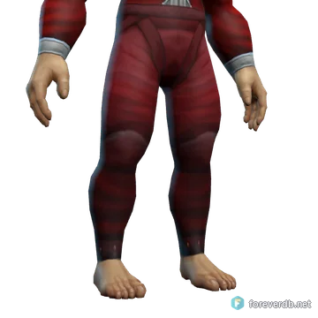 Flarecore Leggings worn by a human male, rendered from the Forever client