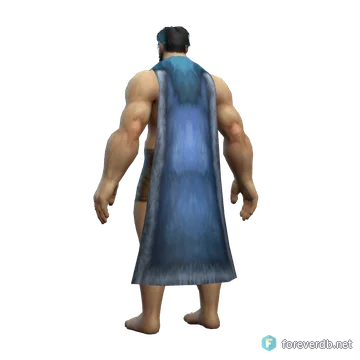 Caretaker's Cape worn by a human male, rendered from the Forever client