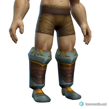 Marshal's Chain Boots worn by a human male, rendered from the Forever client