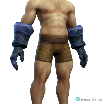 General's Mail Gauntlets worn by a human male, rendered from the Forever client