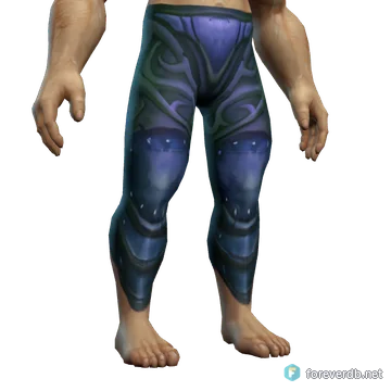 General's Mail Leggings worn by a human male, rendered from the Forever client