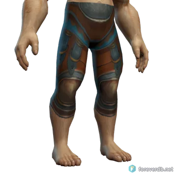 General's Dragonhide Leggings worn by a human male, rendered from the Forever client