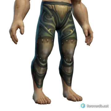 General's Chain Legguards worn by a human male, rendered from the Forever client