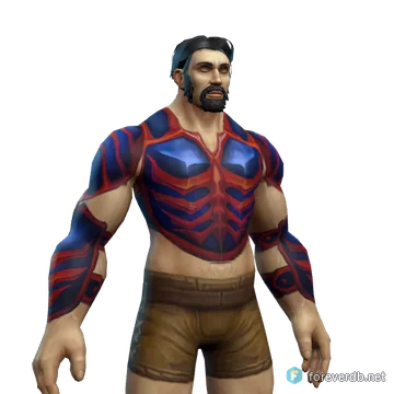 Peto de vindicador Zandalar, renderizado con el cliente de Forever