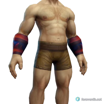 Guardabrazos de vindicador Zandalar, renderizado con el cliente de Forever