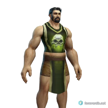 Battle Tabard of the Defilers worn by a human male, rendered from the Forever client