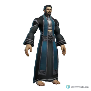 Toga de Demoníaco Zandalar, renderizado con el cliente de Forever