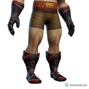 Dark Iron Boots worn by a human male, rendered from the Forever client