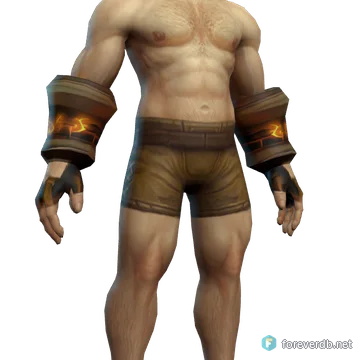 Guantes de tejido vil de Campeón de gran calidad, renderizado con el cliente de Forever