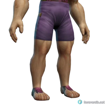 Borceguíes de clamacondenas, renderizado con el cliente de Forever