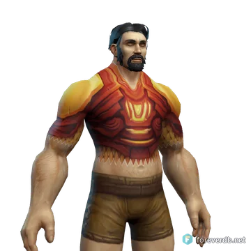 Camisote de Clamatormentas, renderizado con el cliente de Forever