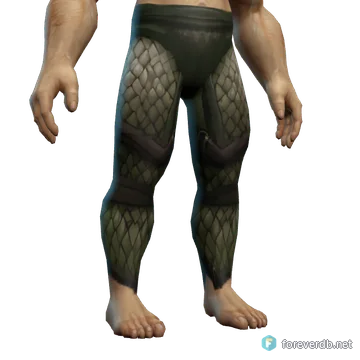 Sentinel's Chain Leggings worn by a human male, rendered from the Forever client