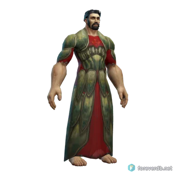 Vestimentas del oráculo, renderizado con el cliente de Forever