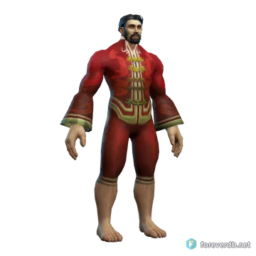 Festival Suit worn by a human male, rendered from the Forever client