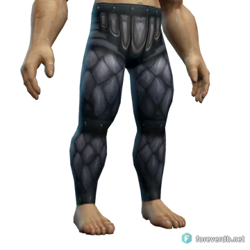 Scalemail Pants worn by a human male, rendered from the Forever client