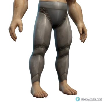 Platemail Leggings worn by a human male, rendered from the Forever client