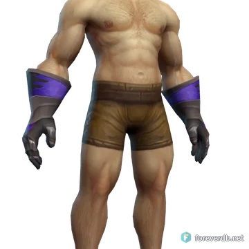 Gauntlets of Annihilation worn by a human male, rendered from the Forever client