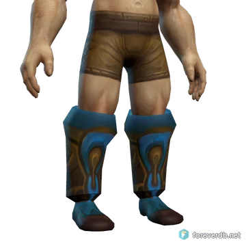 Hive Tunneler's Boots worn by a human male, rendered from the Forever client