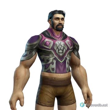 Soulforge Embrace worn by a human male, rendered from the Forever client