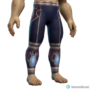 Sorcerer's Leggings worn by a human male, rendered from the Forever client