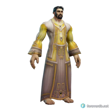 Toga virtuosa, renderizado con el cliente de Forever