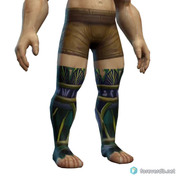 Feralheart Galoshes worn by a human male, rendered from the Forever client