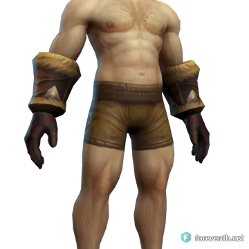 Beastmaster's Gauntlets worn by a human male, rendered from the Forever client