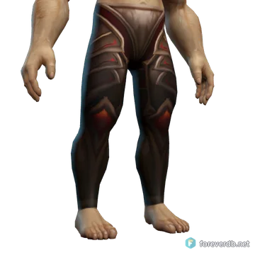 Pantalones de maestro de bestias, renderizado con el cliente de Forever