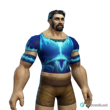 Polar Tunic worn by a human male, rendered from the Forever client
