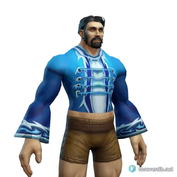 Glacial Vest worn by a human male, rendered from the Forever client