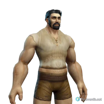 Captain Sander's Shirt worn by a human male, rendered from the Forever client