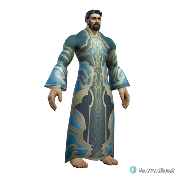Toga de Fe, renderizado con el cliente de Forever