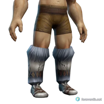 Zombie Skin Boots worn by a human male, rendered from the Forever client