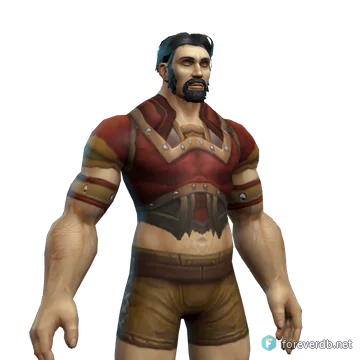 Swashbuckler's Breastplate worn by a human male, rendered from the Forever client