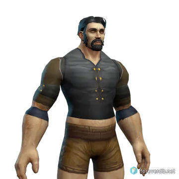 Knitted Tunic worn by a human male, rendered from the Forever client
