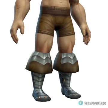 Augmented Chain Boots worn by a human male, rendered from the Forever client