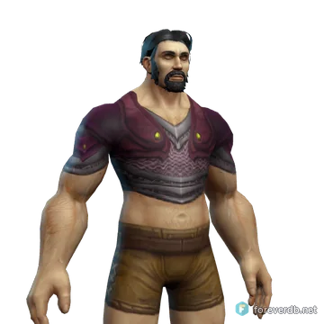Orcish War Chain worn by a human male, rendered from the Forever client